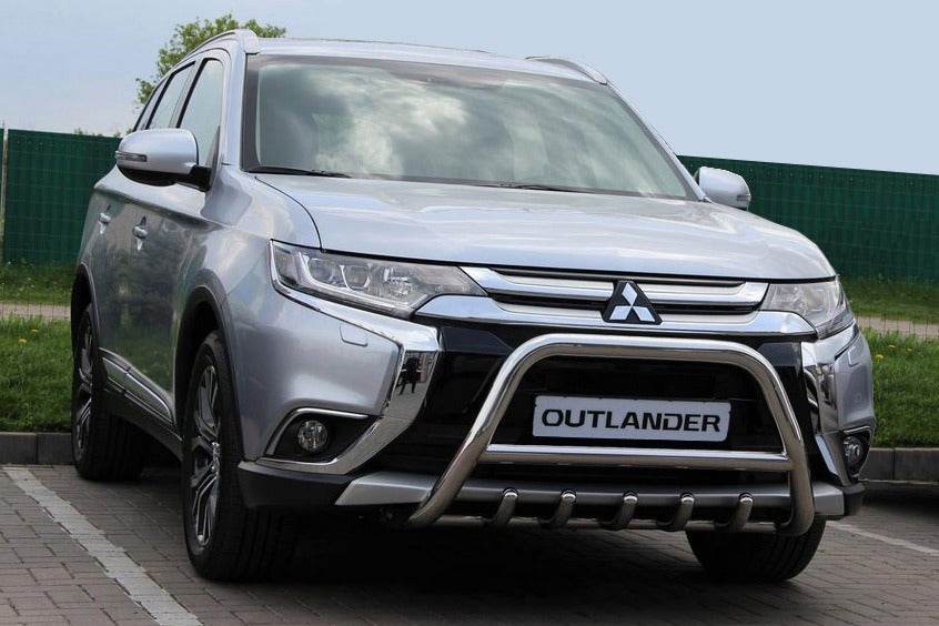 The WT003 bumper guard (stainless) for Mitsubishi Outlander 2012-2021 - Reelken Auto