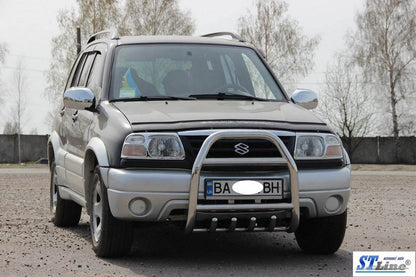 The QT007 bumper guard (stainless) for Suzuki Vitara 1998-2006 - Reelken Auto