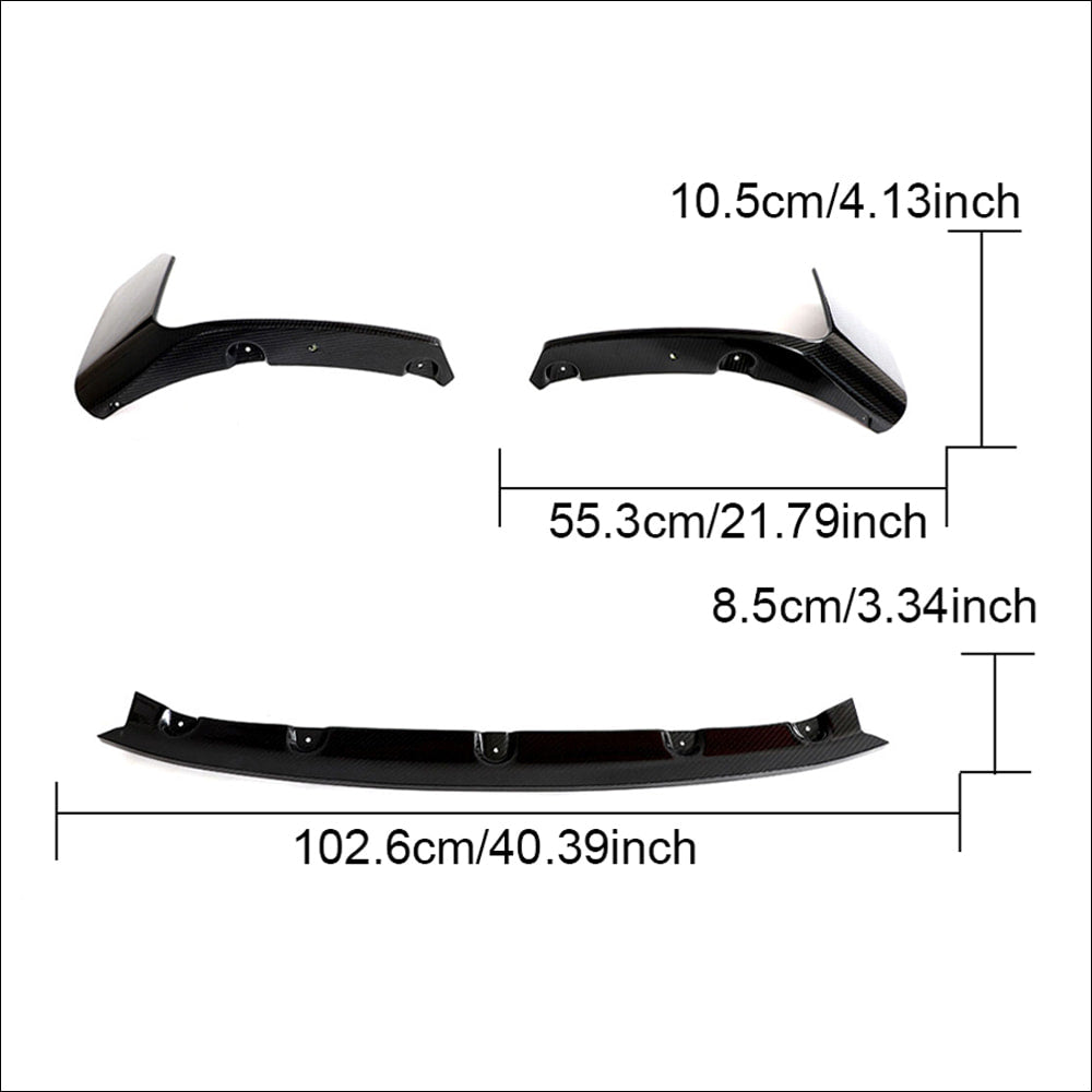 Front Bumper Lip V1 (for G87, Carbon) for BMW 2 Series G42 2021- - image 12