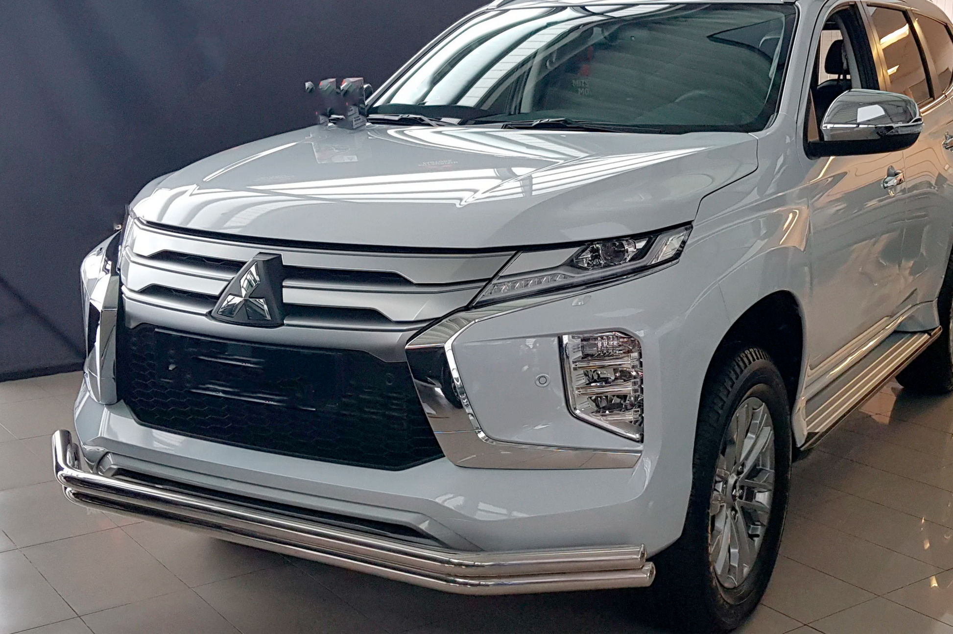 Front Bar F3-60 (2020+, Stainless Steel) for Mitsubishi Pajero Sport 2015- - image 2