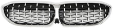 Diamond Silver Kidney Grilles (2018-2022, Chrome Trim) for BMW 3 Series G20/G21 2018- - image 2