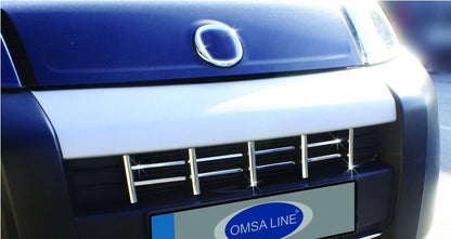 Grille trim cover (13 pcs, stainless steel) for Peugeot Bipper 2008-2017 - image 5