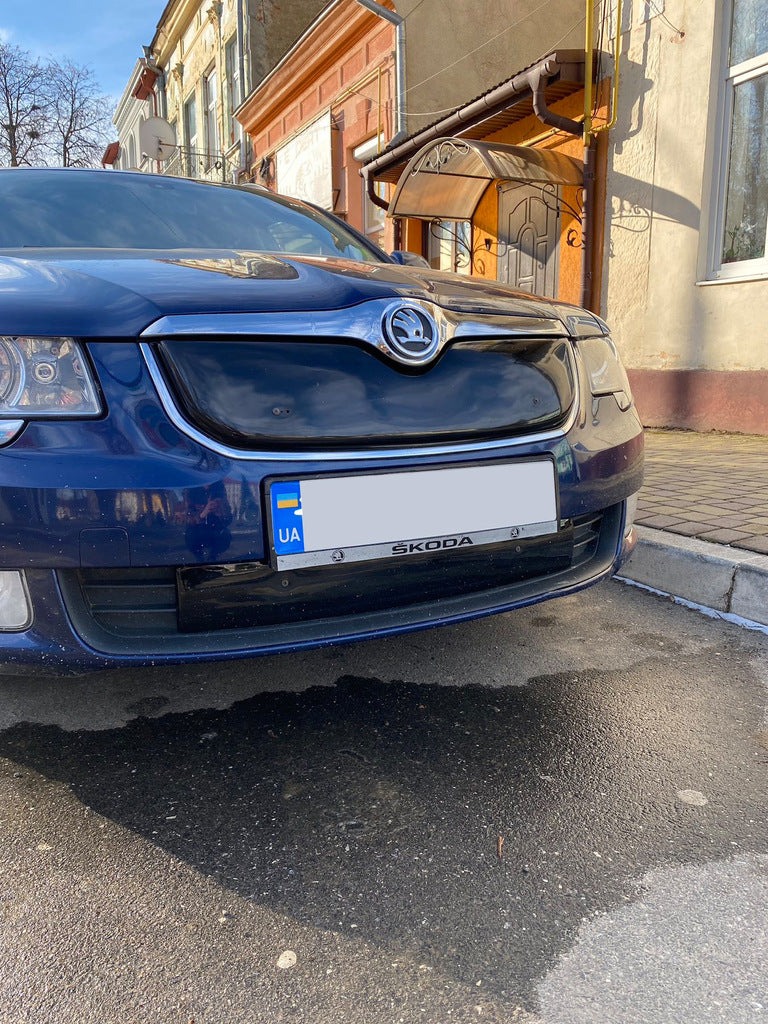 Winter cover on the grille (lower, 2008-2013) for Skoda Superb 2009-2015 - image 6