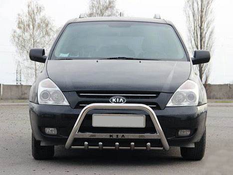 The WT004 bumper guard (stainless) for Kia Carnival 2002-2013 - Reelken Auto