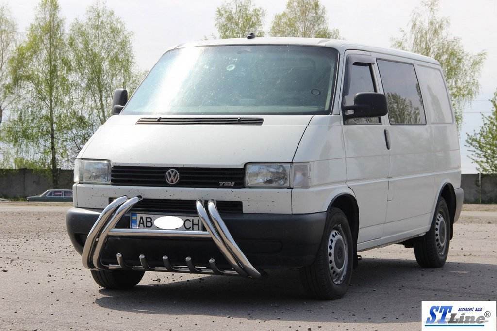 The WT01 bumper guard (stainless) for Volkswagen T4 Transporter - Reelken Auto