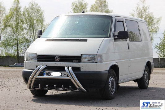The WT01 bumper guard (stainless) for Volkswagen T4 Transporter - Reelken Auto