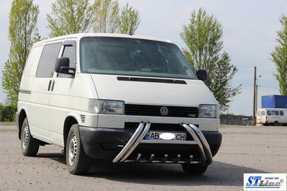 The WT01 bumper guard (stainless) for Volkswagen T4 Transporter - Reelken Auto