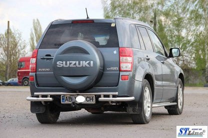 Back protection AK005-3 (stainless) for Suzuki Grand Vitara 2005-2017 - Reelken Auto