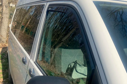 In-channel window deflectors (2 pcs, HIC) for Volkswagen T5 Multivan 2003–2010 - image 4