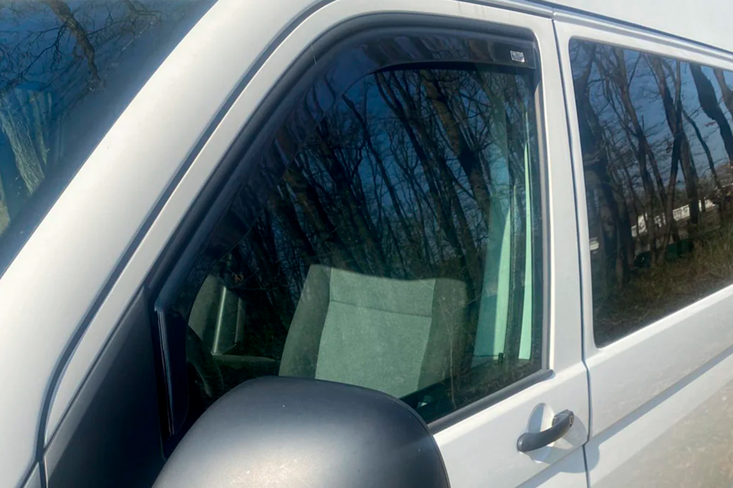In-channel window deflectors (2 pcs, HIC) for Volkswagen T5 2010-2015 - image 6