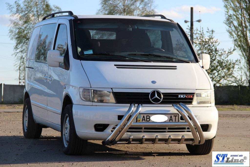 The WT01 bumper guard (stainless) for Mercedes Vito W638 1996-2003 - Reelken Auto