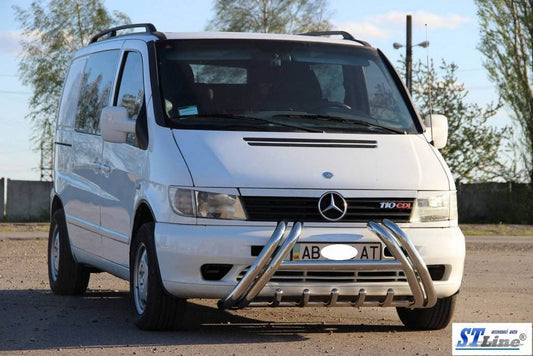 The WT01 bumper guard (stainless) for Mercedes Vito W638 1996-2003 - Reelken Auto