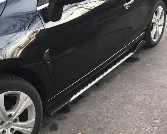 Universal overlays on side sills Niken Gray (ABS) (4pcs) - Reelken Auto