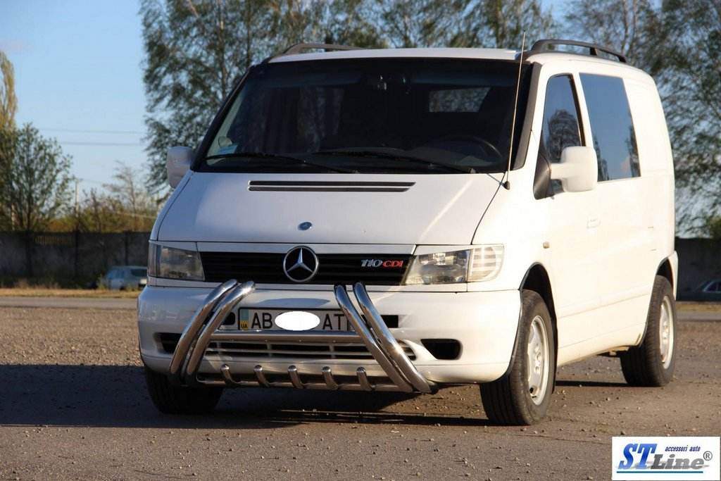 The WT01 bumper guard (stainless) for Mercedes Vito W638 1996-2003 - Reelken Auto