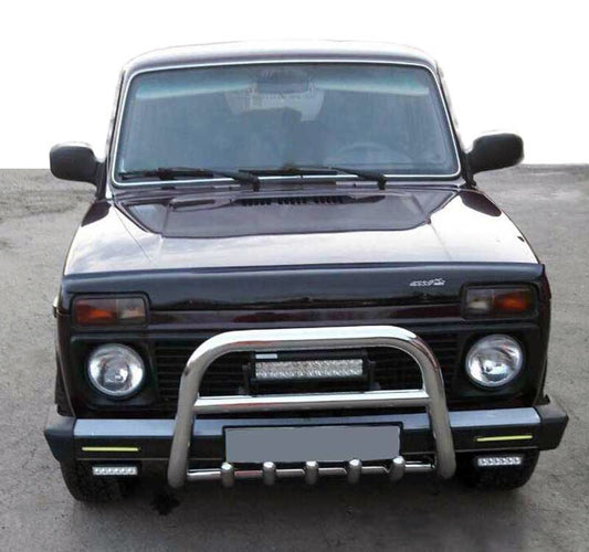 Bull Bar QT006 (Stainless Steel) for Lada Niva та Urban 1977- - image 1