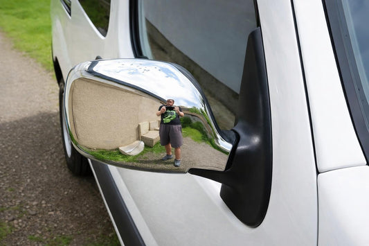 Chrome Mirror Covers (2004-2008, 2 pcs) for Renault Kangoo 1998-2008 - image 1