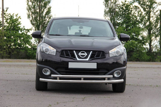 Front dual us ST016 (stainless) for Nissan Qashqai 2010-2014 - image 1