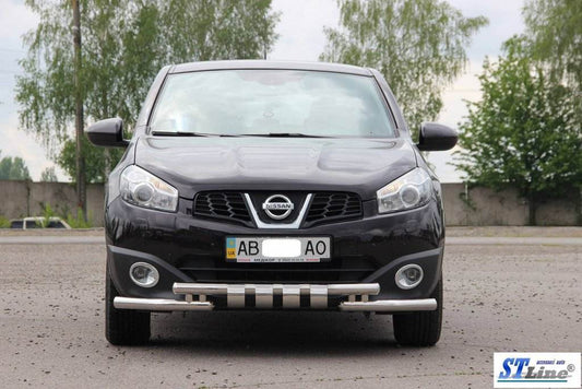Front of us ST009-15 (stainless steel.) for Nissan Qashqai 2010-2014 - Reelken Auto