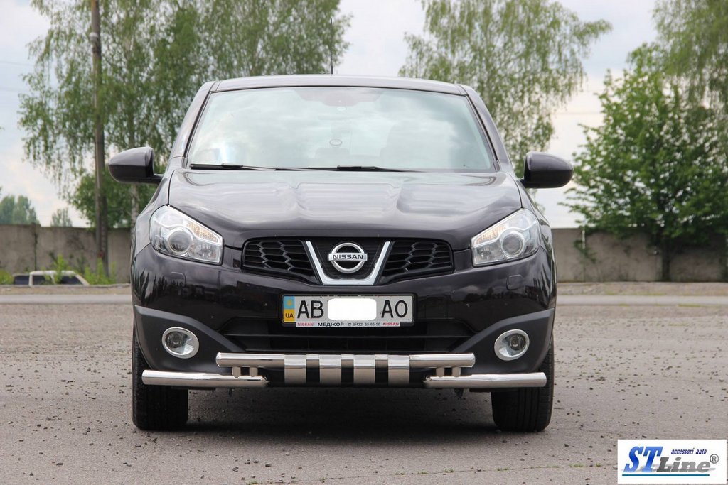 Front Bar ST009-15 (Stainless Steel) for Nissan Qashqai 2010-2014 - image 2