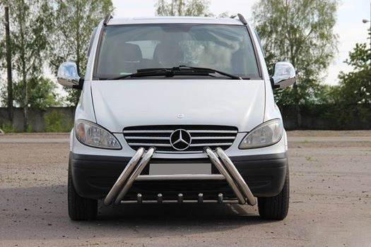 The WT01 bumper guard (stainless) for Mercedes Vito W639 2004-2014 - Reelken Auto