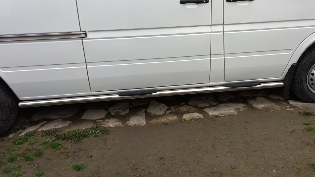 The side tube (2 PCs., stainless.) for Volkswagen LT 1995-2006 - image 4