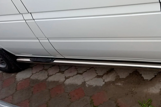 Side Pipes (2 pcs, Stainless Steel) for Mercedes Sprinter W901/902/903/904/905 1995-2006 - image 2