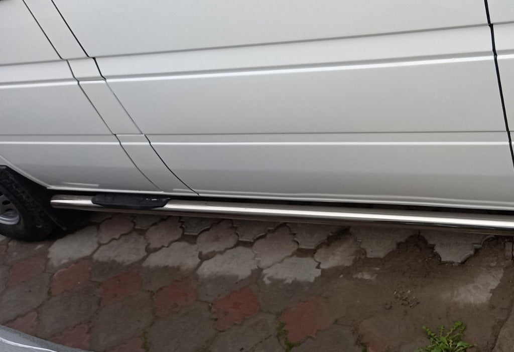 The side tube (2 PCs., stainless.) for Volkswagen LT 1995-2006 - image 3