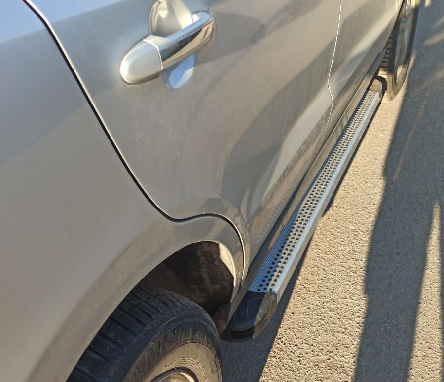 Side Steps Maya V2 (2 pcs, Aluminum) for Hyundai Santa Fe 2 2006-2012 - image 1