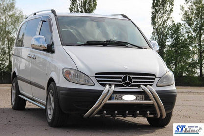 The WT01 bumper guard (stainless) for Mercedes Vito W639 2004-2014 - Reelken Auto
