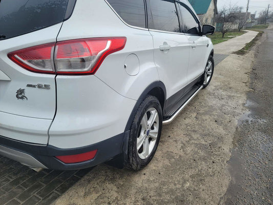 Maydos V2 side sills (2 pcs., Aluminum + stainless steel) for Ford Kuga/Escape 2013-2019 - image 2