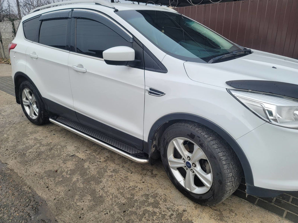 Maydos V2 side sills (2 pcs., Aluminum + stainless steel) for Ford Kuga/Escape 2013-2019 - image 4