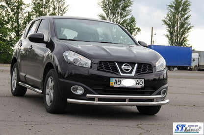 Front dual us ST016 (stainless) for Nissan Qashqai 2010-2014 - image 3