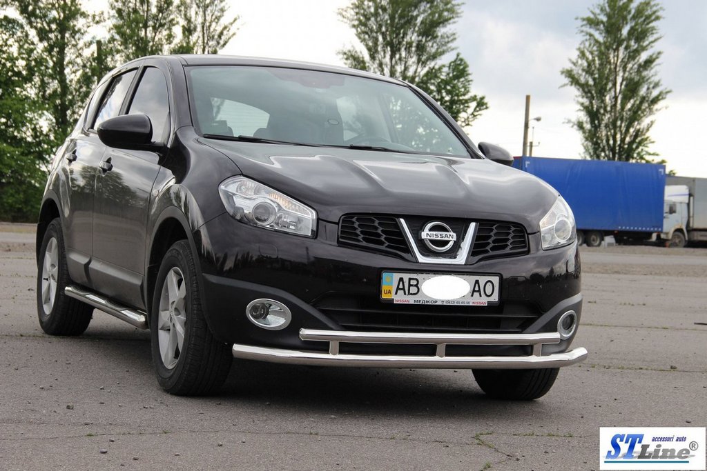 Front Double Bar ST016 (Stainless Steel) for Nissan Qashqai 2010-2014 - image 3