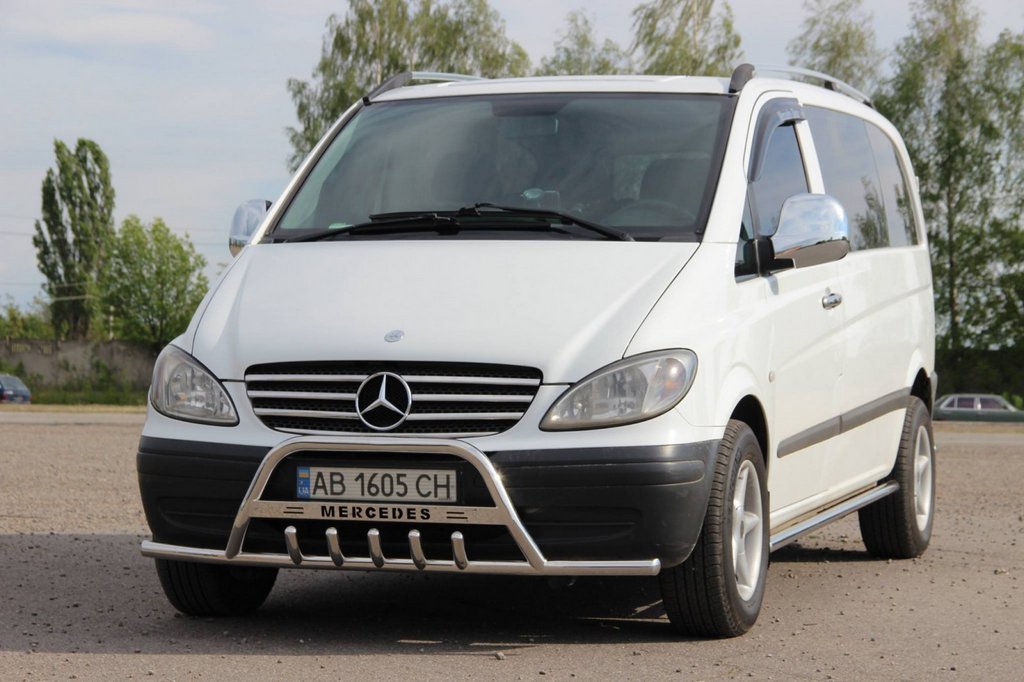Bull Bar WT004-Plus with Bumper Guards (Stainless Steel) for Mercedes Viano 2004-2014 - image 3