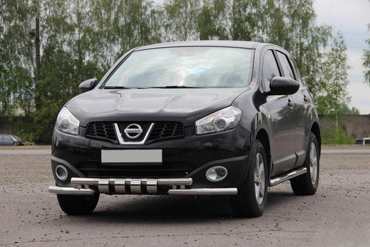 Front of us ST009-15 (stainless steel.) for Nissan Qashqai 2010-2014 - Reelken Auto