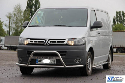 The WT007ST bumper guard (stainless) for Volkswagen T5 2010-2015 - Reelken Auto