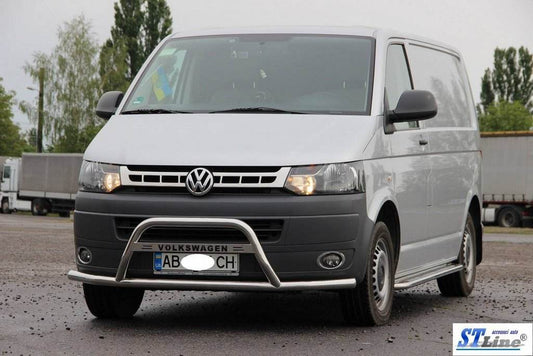 The WT007ST bumper guard (stainless) for Volkswagen T5 2010-2015 - Reelken Auto
