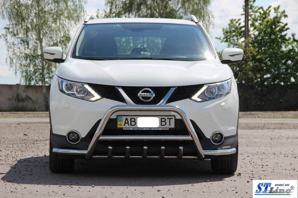 Kengurâtnik WT003-Plus (stainless) for Nissan Qashqai 2014-2021 - Reelken Auto