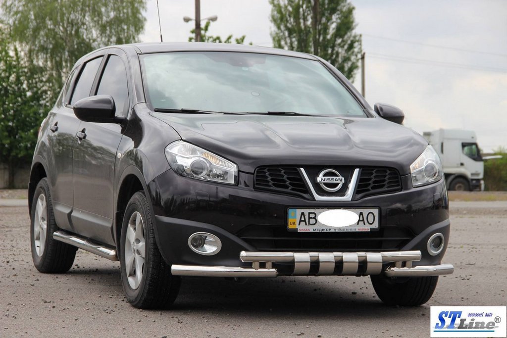 Front Bar ST009-15 (Stainless Steel) for Nissan Qashqai 2010-2014 - image 3