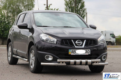 Front Bar ST009-15 (Stainless Steel) for Nissan Qashqai 2010-2014 - image 3