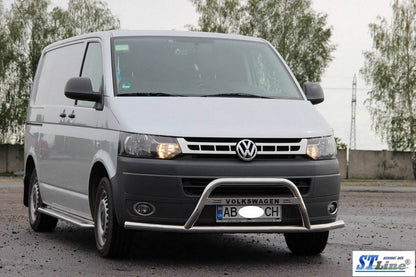 The WT007ST bumper guard (stainless) for Volkswagen T5 2010-2015 - Reelken Auto