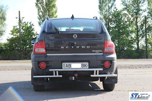 Back protection AK005-2 (stainless) for SsangYong Action 2006↗ - Reelken Auto