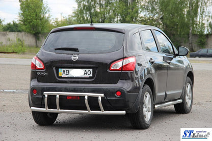 Rear Bar AK011 (Stainless Steel) for Nissan Qashqai 2007-2010 - image 2