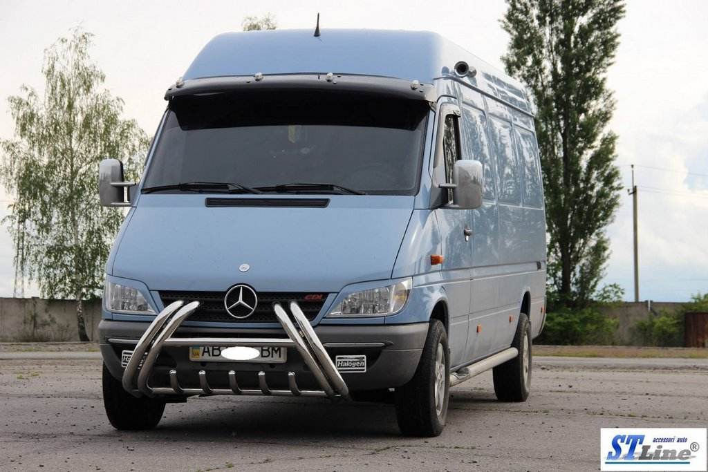 The WT01 bumper guard (stainless) for Mercedes Sprinter W901/902/903/904/905 1995-2006 - Reelken Auto