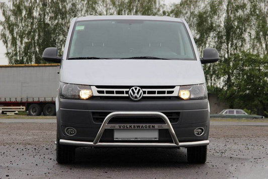 The WT007ST bumper guard (stainless) for Volkswagen T5 2010-2015 - Reelken Auto