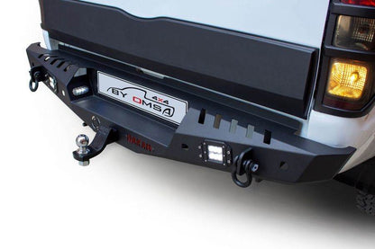Reinforced rear bumper Dakar Black, for sensor, with backlight for Ford Ranger 2011-2022 - Reelken Auto