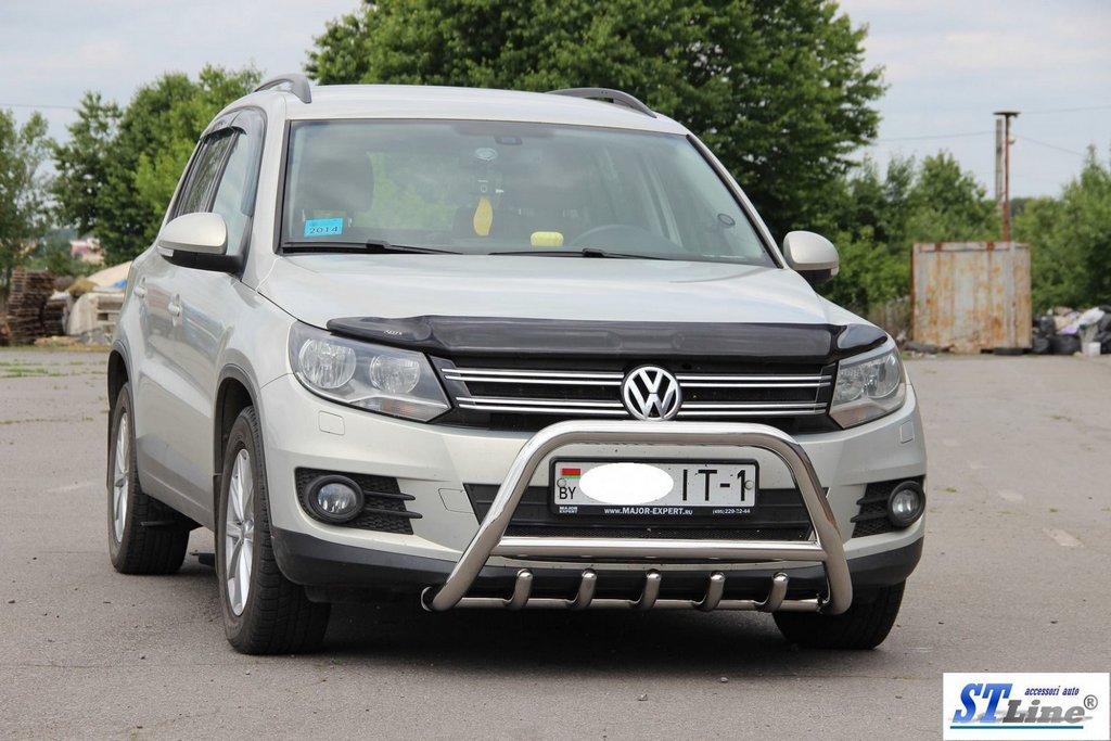 The WT003 bumper guard (stainless) for Volkswagen Tiguan 2007-2016 - image 4