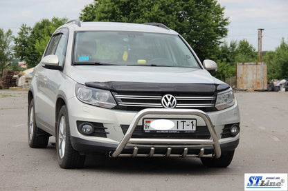 The WT003 bumper guard (stainless) for Volkswagen Tiguan 2007-2016 - image 4