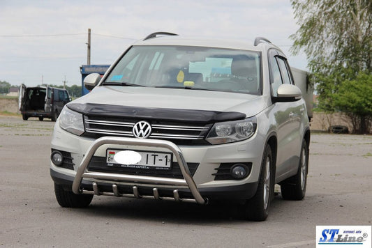 The WT003 bumper guard (stainless) for Volkswagen Tiguan 2007-2016 - image 2