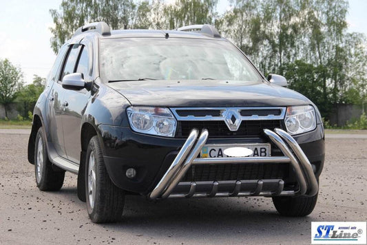 The WT01 bumper guard (stainless) for Renault Duster 2008-2017 - Reelken Auto
